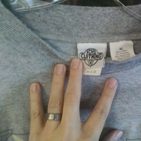 VTG 90s 1991 Looney Tunes Acme Label Tee T Shirt X-Large XL Extra Large Rare - Picture 6 of 12